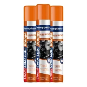 Desengripante Lubrificante Chemi Color Spray Orange 250ml/120g