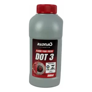 1 unid. Fluido De Freio Radnaq Dot3 500ml Óleo Mineral 205ºc