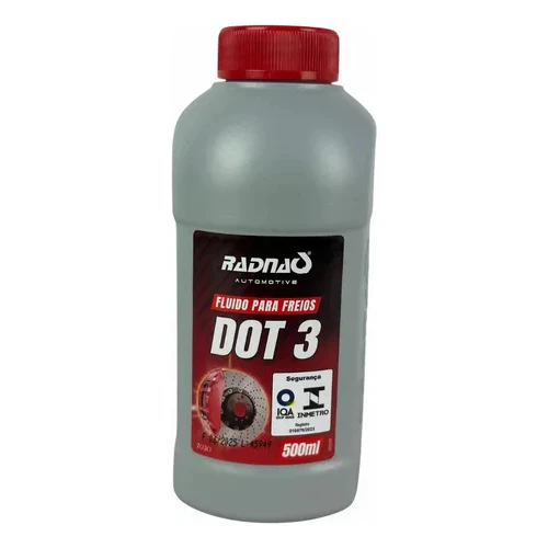 1 unid. Fluido De Freio Radnaq Dot3 500ml Óleo Mineral 205ºc